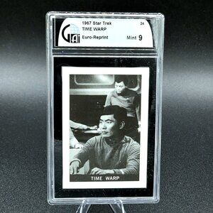 1967 Leaf Star Trek TOS Rare #24 Time Warp Graded 9.0 Mint